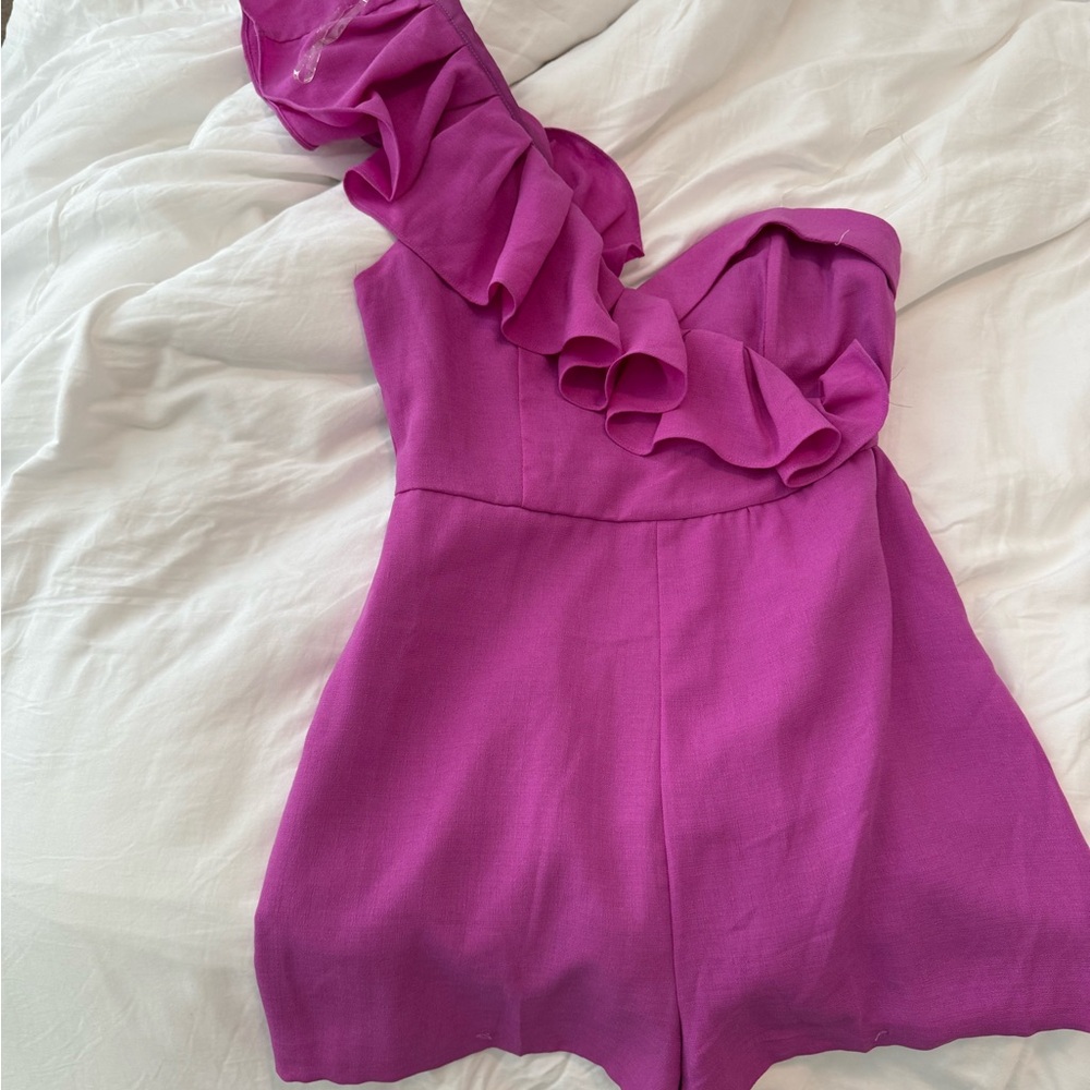 Vestique one shoulder romper